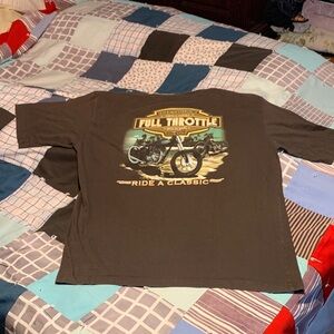 Full Throttle Classic Motorcycle Tee - Black